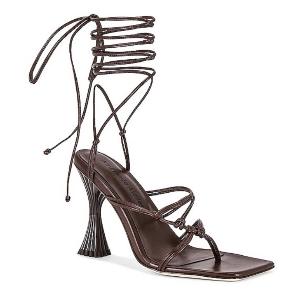 Aâmmonde Atelier Kasia Sandal In Dark Oak